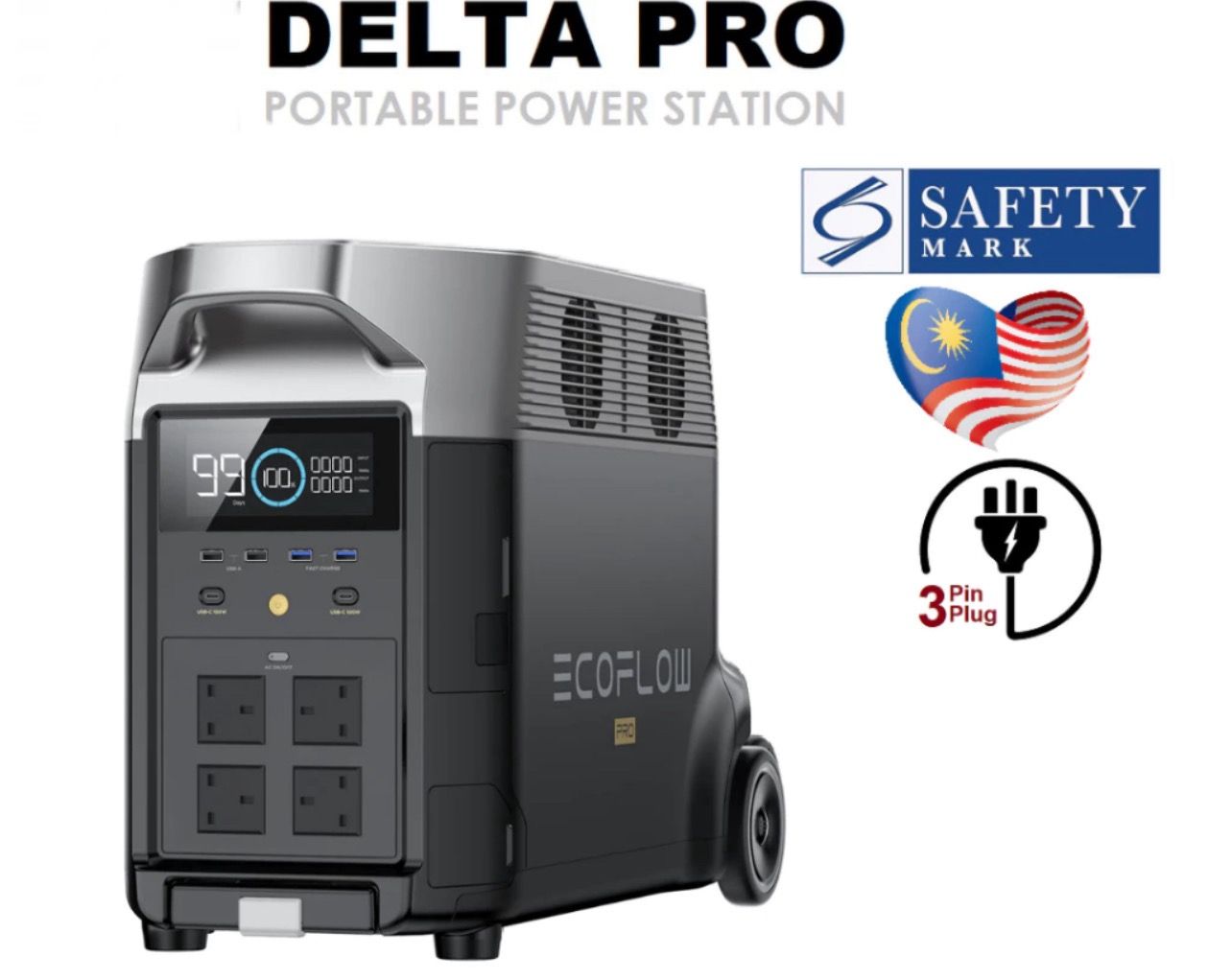 Delta Pro EcoFlow Delta Pro Portable Power Station 3600W