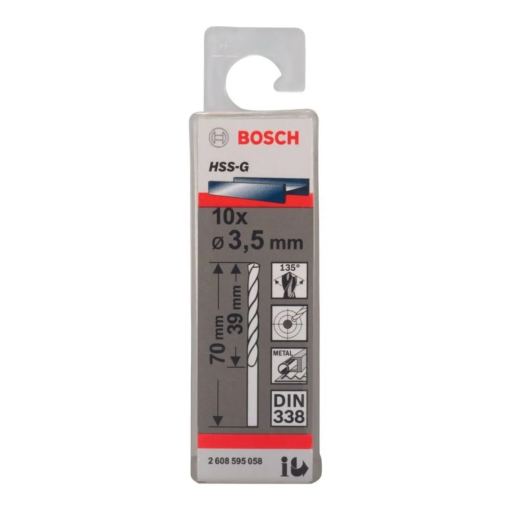 Bosch 3.5mm Metal Dril Bit HSS-G (10pcs/box)