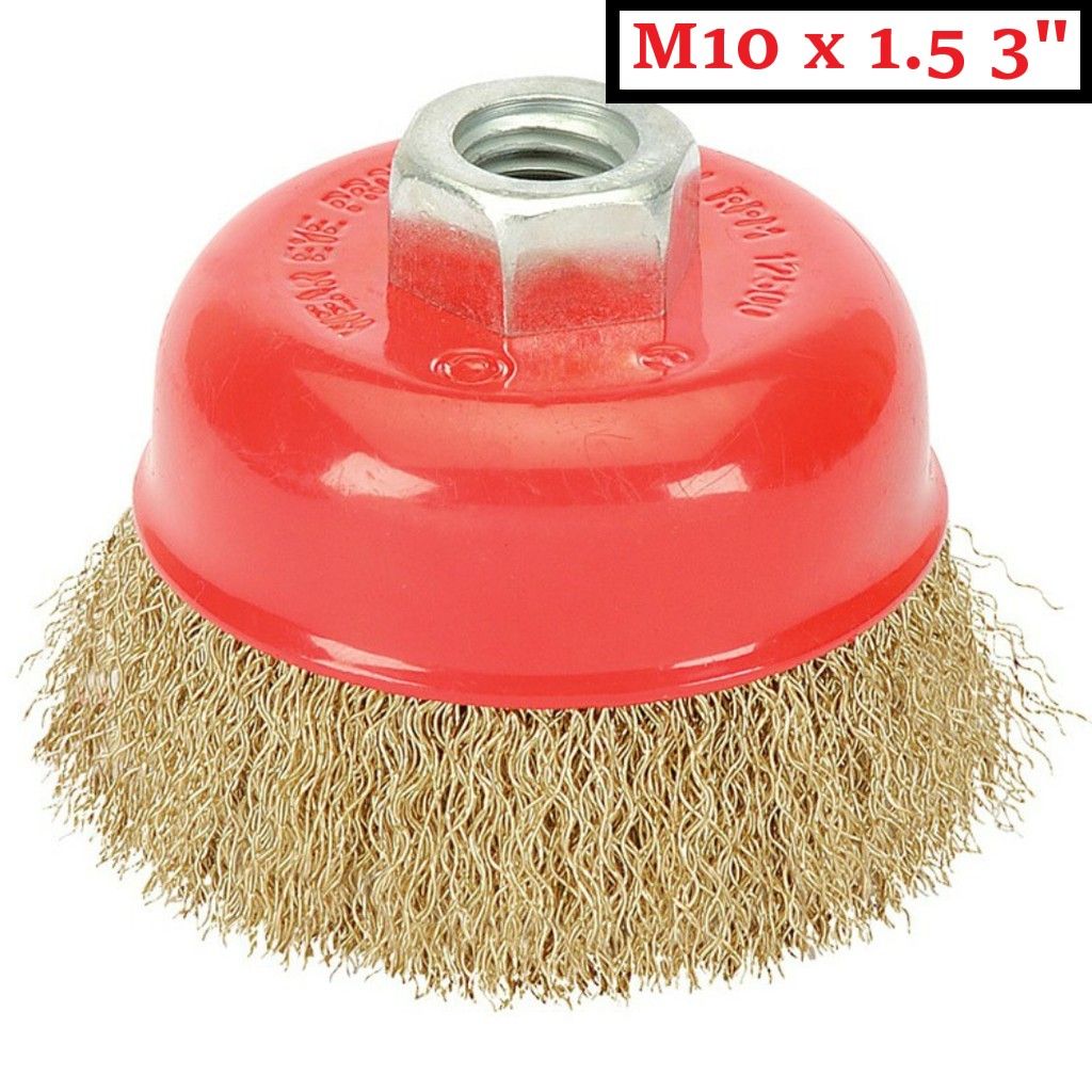 Brass Cup Brush M10 x 1.5 (75mm)