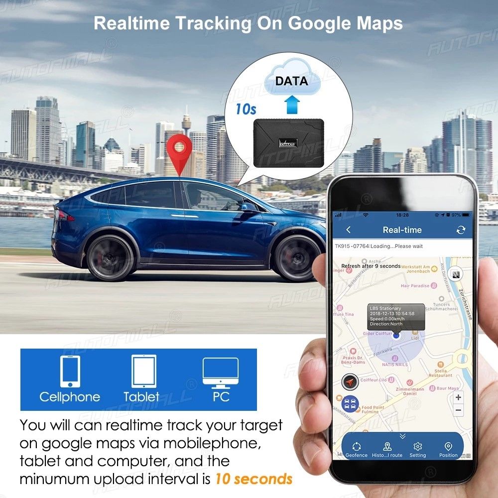 GPS Tracker 4G GPS Locator TKSTAR TK915 7800mAh GPS Magnetico