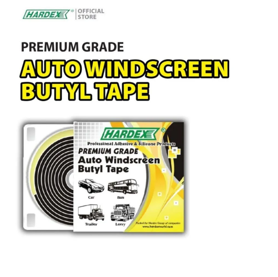HARDEX PREMIUM AUTO WINDSCREEN BUTYL SEALANT TAPE /HB 8011/HB 8012/HB 9011/HB 9012