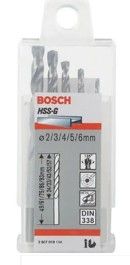 BOSCH 5pcs HSS Metal drill bit sets