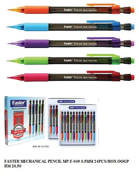 FASTER MECHANICAL PENCIL 0.5MM (24PCS/BOX)