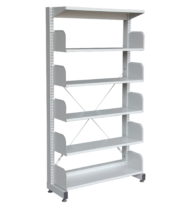 STERLING LIBRARY RACK SINGLE SIDED WITHOUT SIDE PANEL - 5 LEVEL (S315W)
