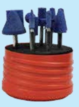 Temo 12Pc Vitrified CBN Mounted Point Set