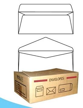 OK 4" x 6" WHITE ENVELOPE -500'S PER BOX