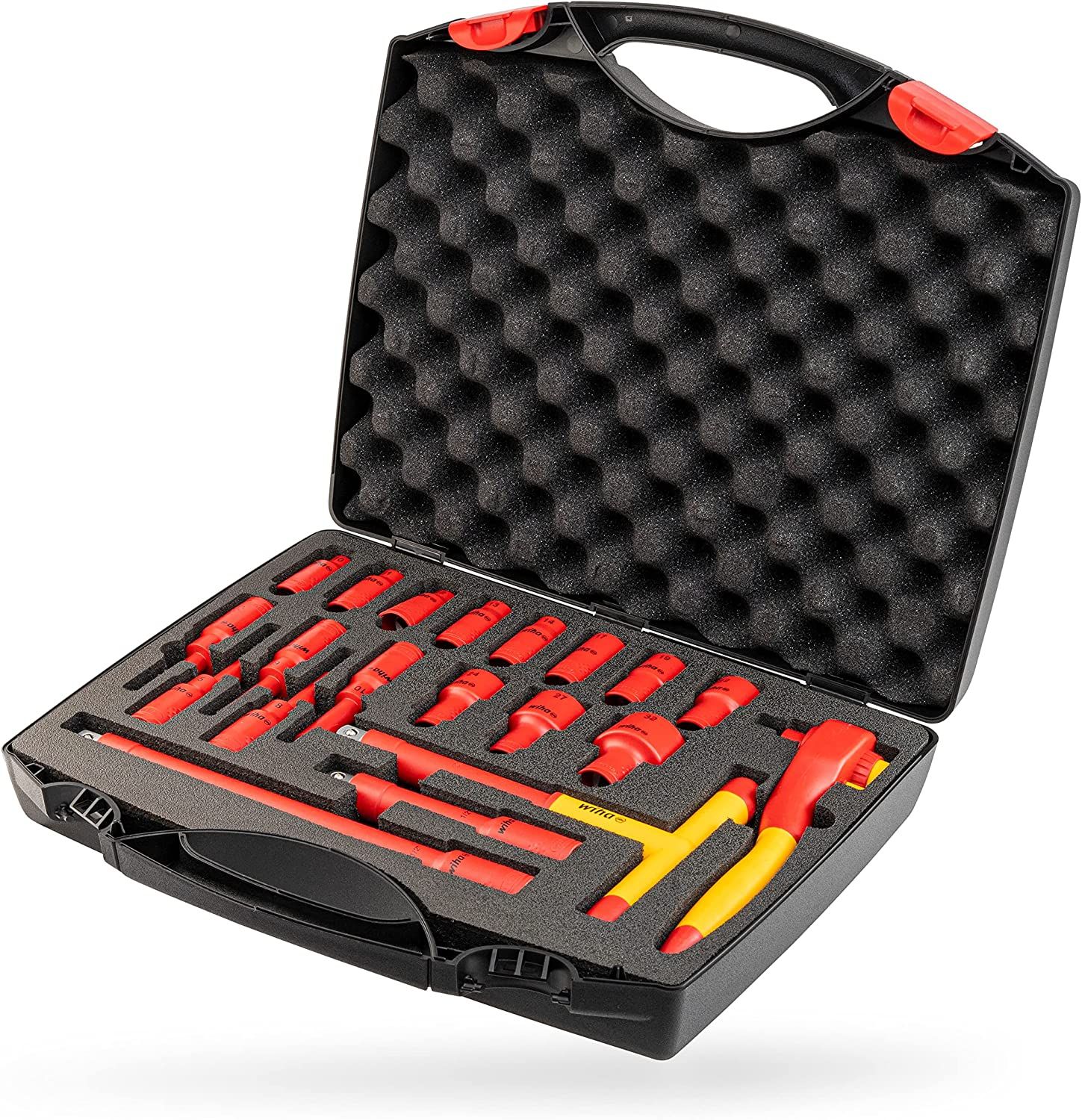 Wiha Tools *Wiha Tools 43024 21 Piece VDE 1/2 in Ratchet Wrench and Bit Set