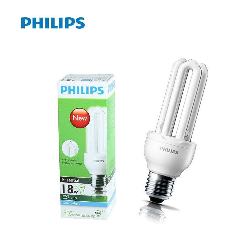 Philips Essential Cool Daylight E27 18W 3U PLCE Bulb