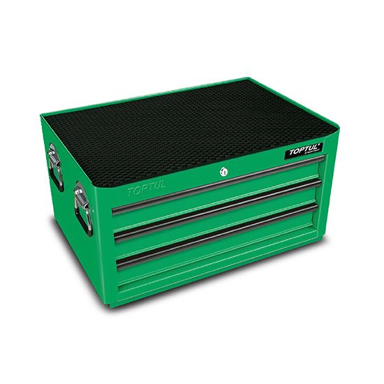 TOPTUL 3-DRAWER MIDDLE TOOL CHEST GENERAL SERIES GREEN TBAA0304