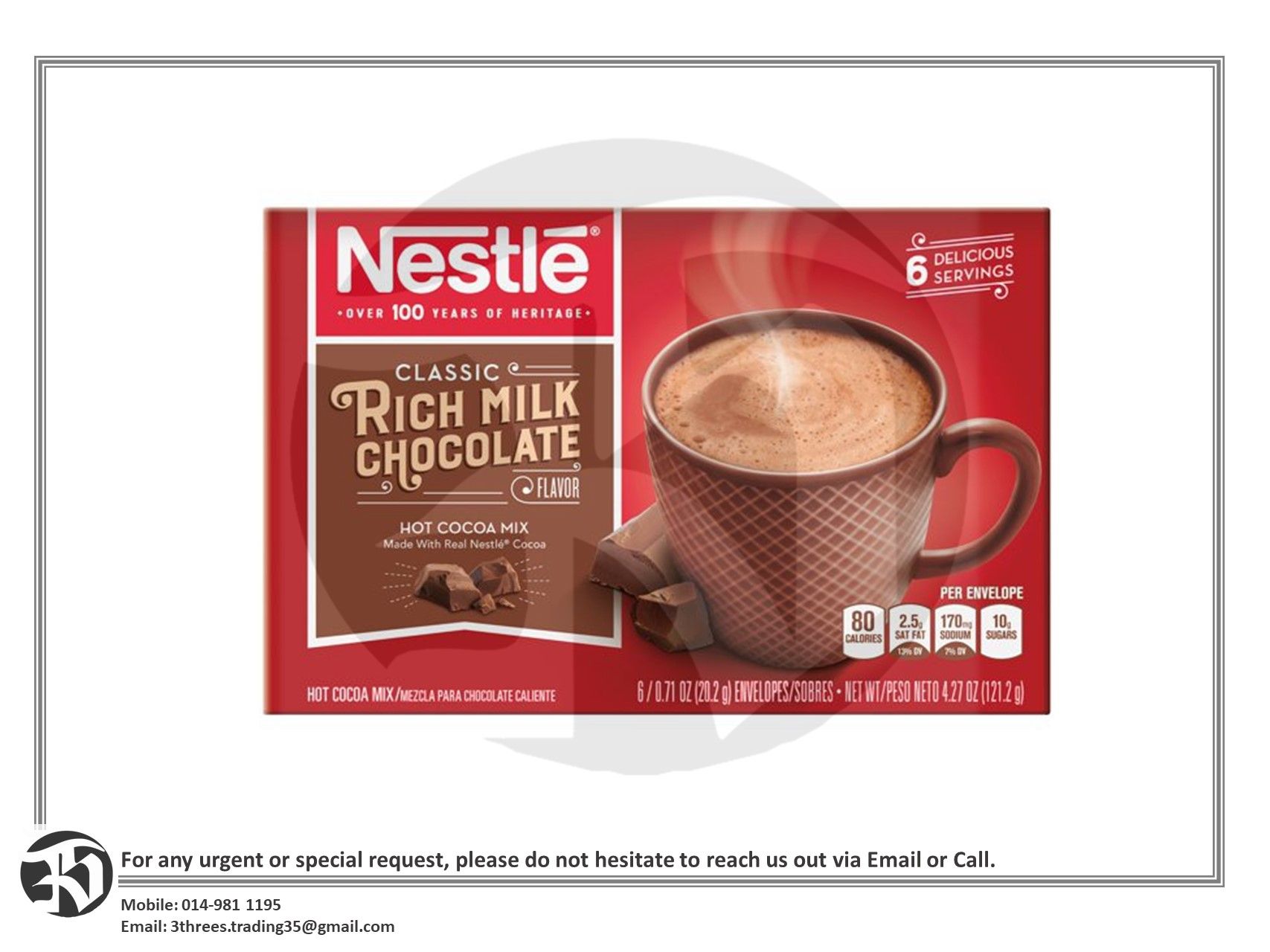 Nestle Hot Cocoa Mix Rich Milk