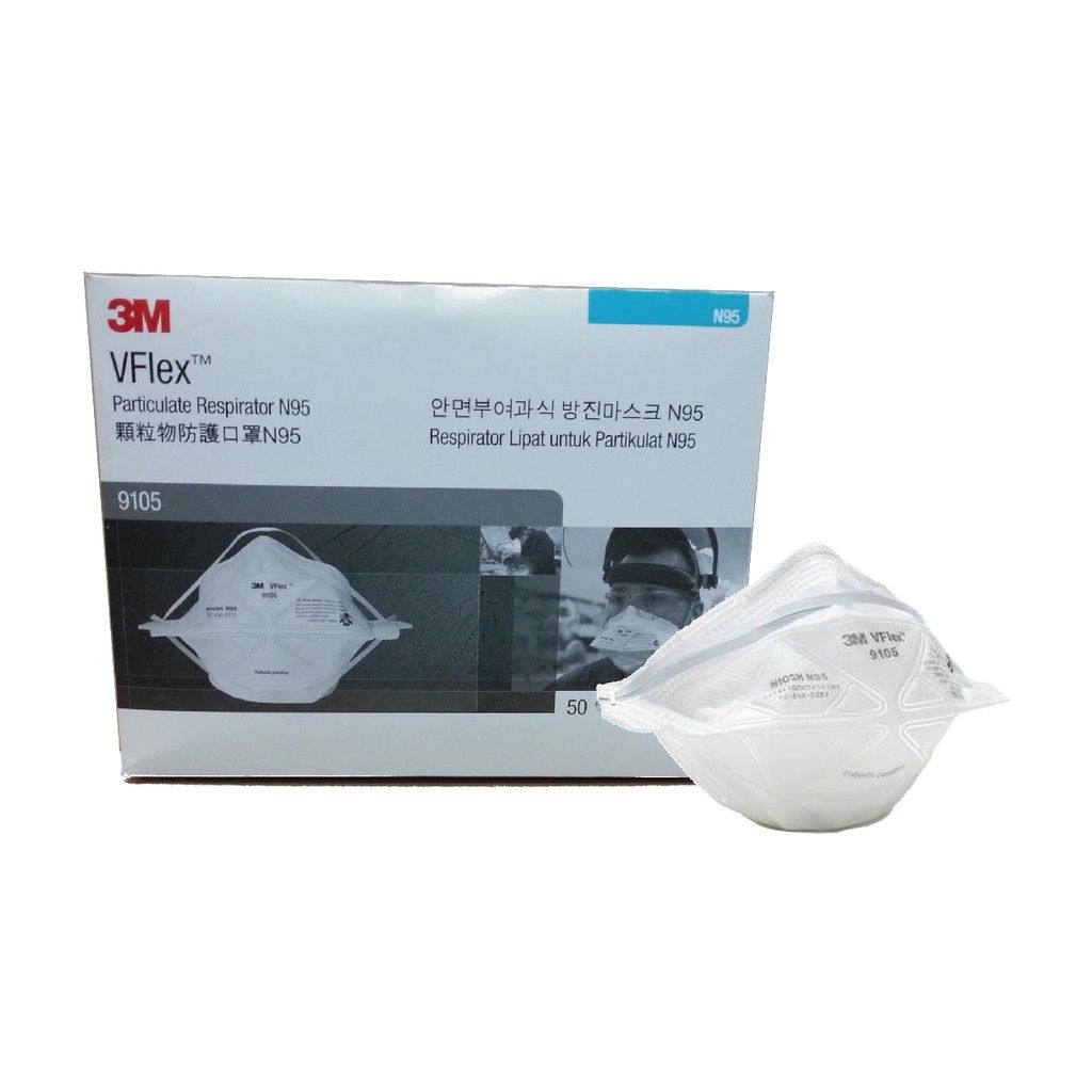 3M VFLEX N95 PARTICULATE RESPIRATOR 9105 [50s]