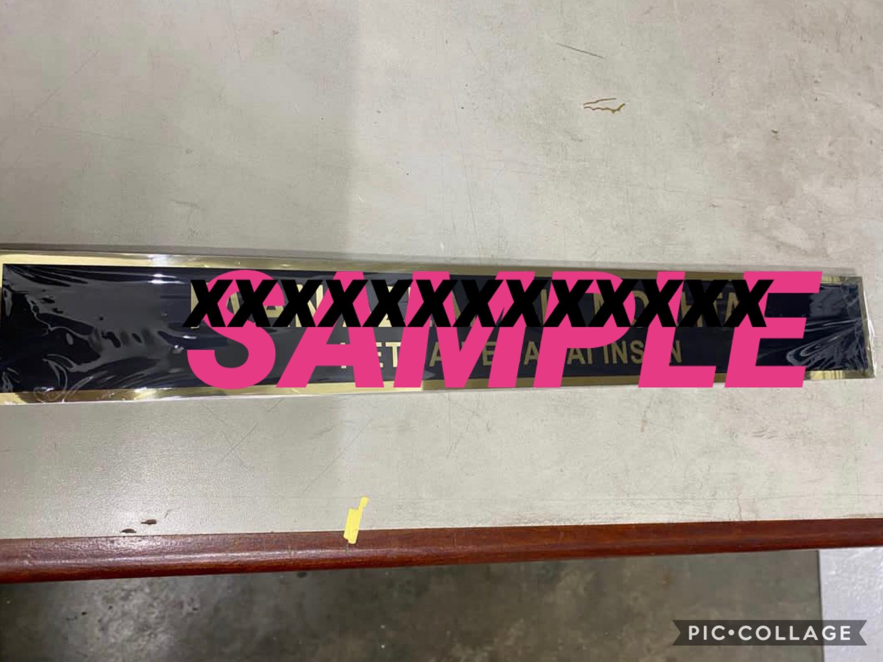 QS Name Plate Aluminium Only