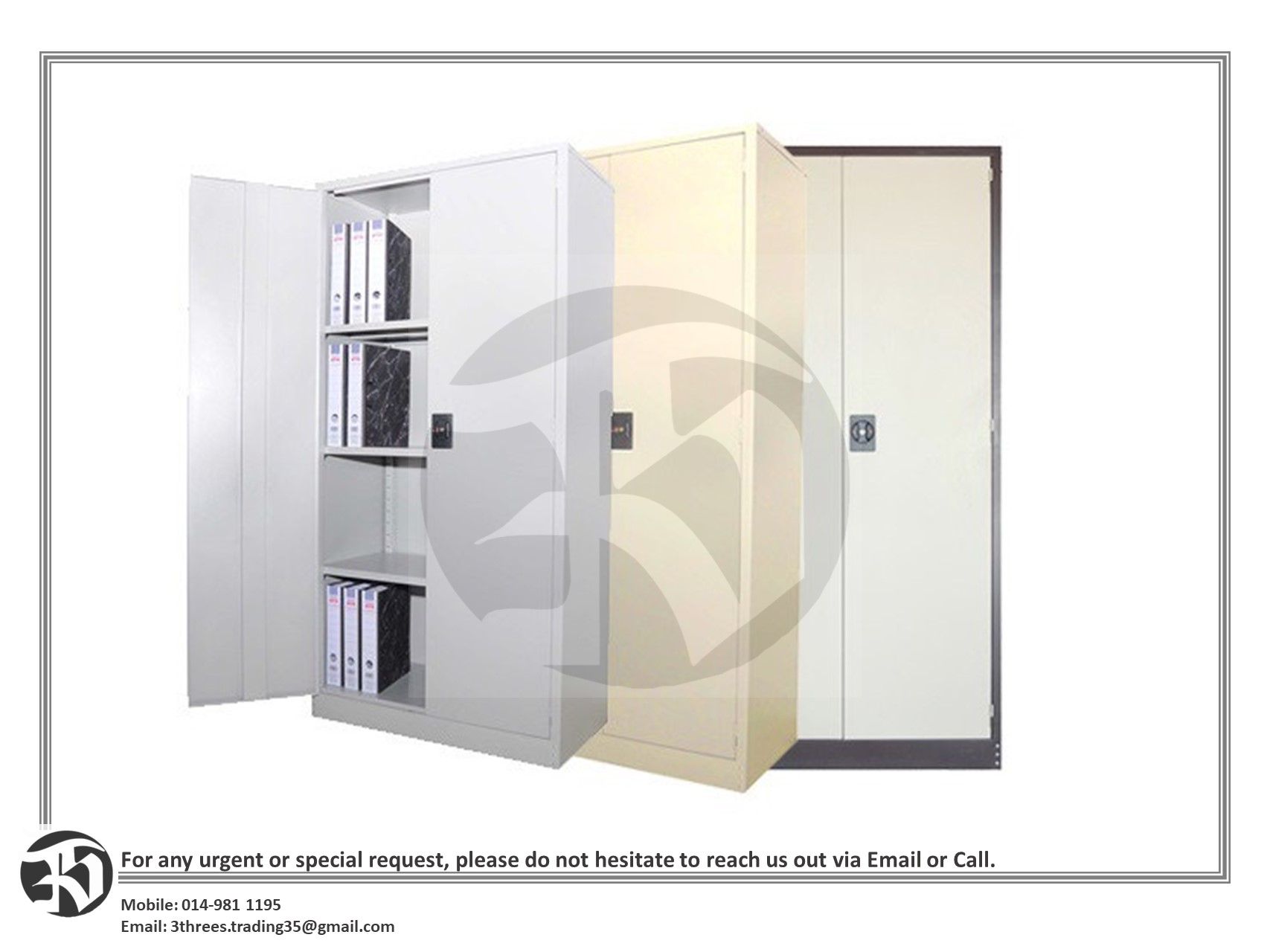 Steel Storage Cabinet with Swing Door (915W x 457D x 1828H mm )