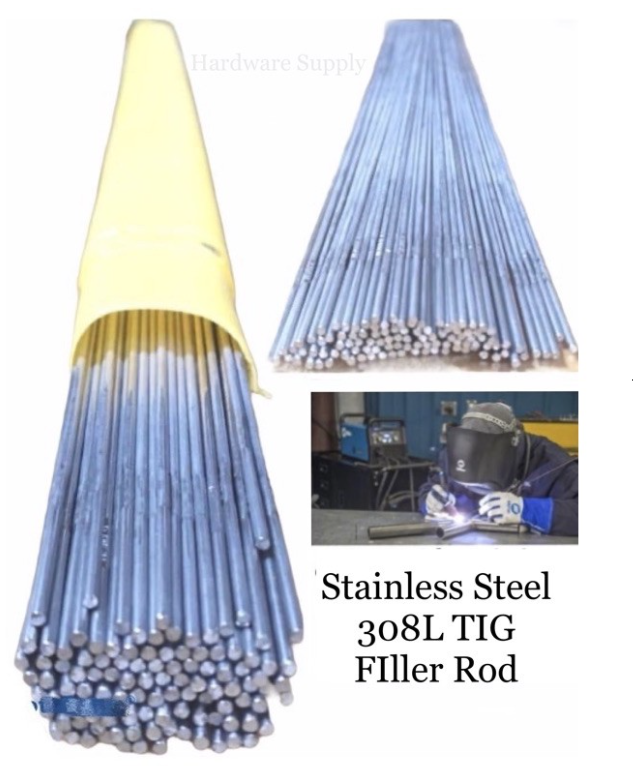 POWERWELD TIG WELDING ROD FILLER 308LSi STAINLESS STEEL Size: 2.4mm & 3.2mm / 2KG