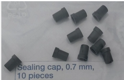 OLYMPUS 00131 SEALING CAP, 0.7 MM, 10 PIECES