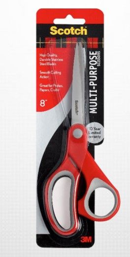 3M Scotch Scissor 8'' 1428 RTSB