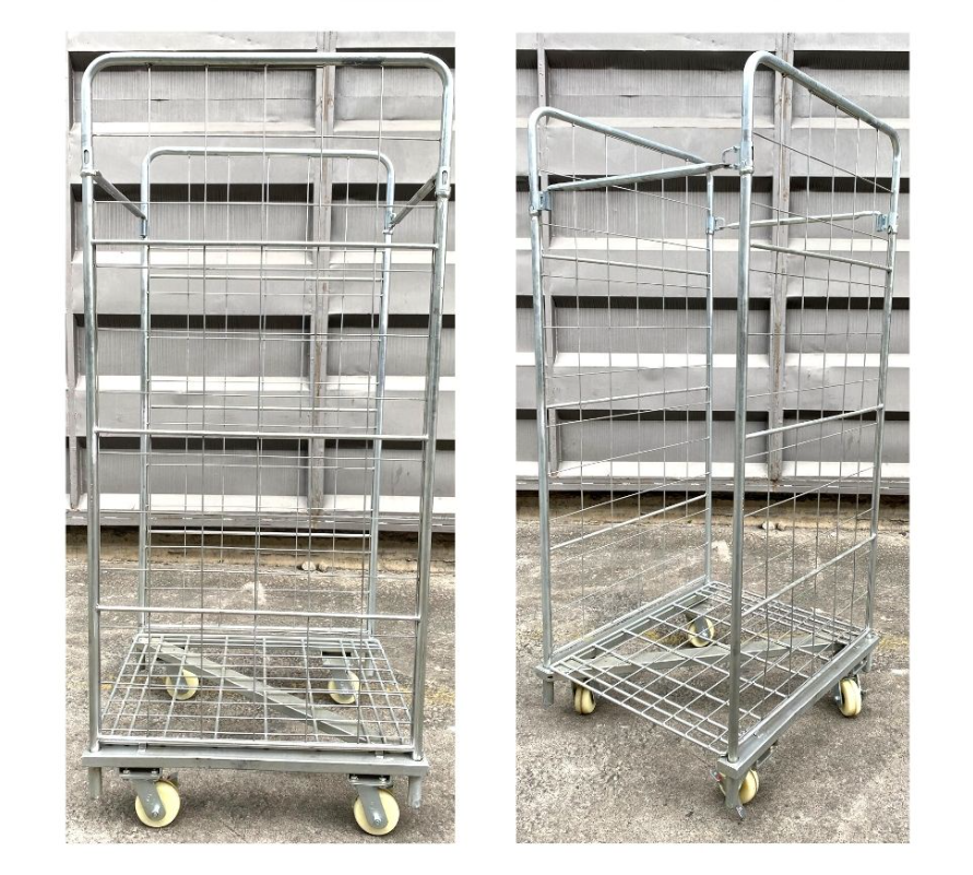 STOCKY Z BASE 2 PANEL WORK TAINER ROLL CONTAINER 300KG REMOVABLE PANEL