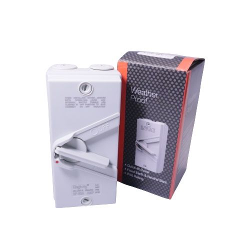 KINGSWAY 63A 3POLE OUTDOOR WEATHERPROOF ENCLOSED ISOLATOR SWITCH