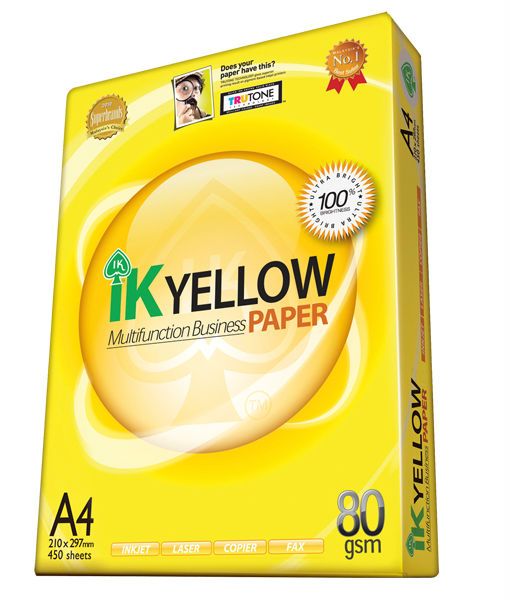 IK Yellow (Indah Kiat) A4 paper 80 gsm 450 Sheets