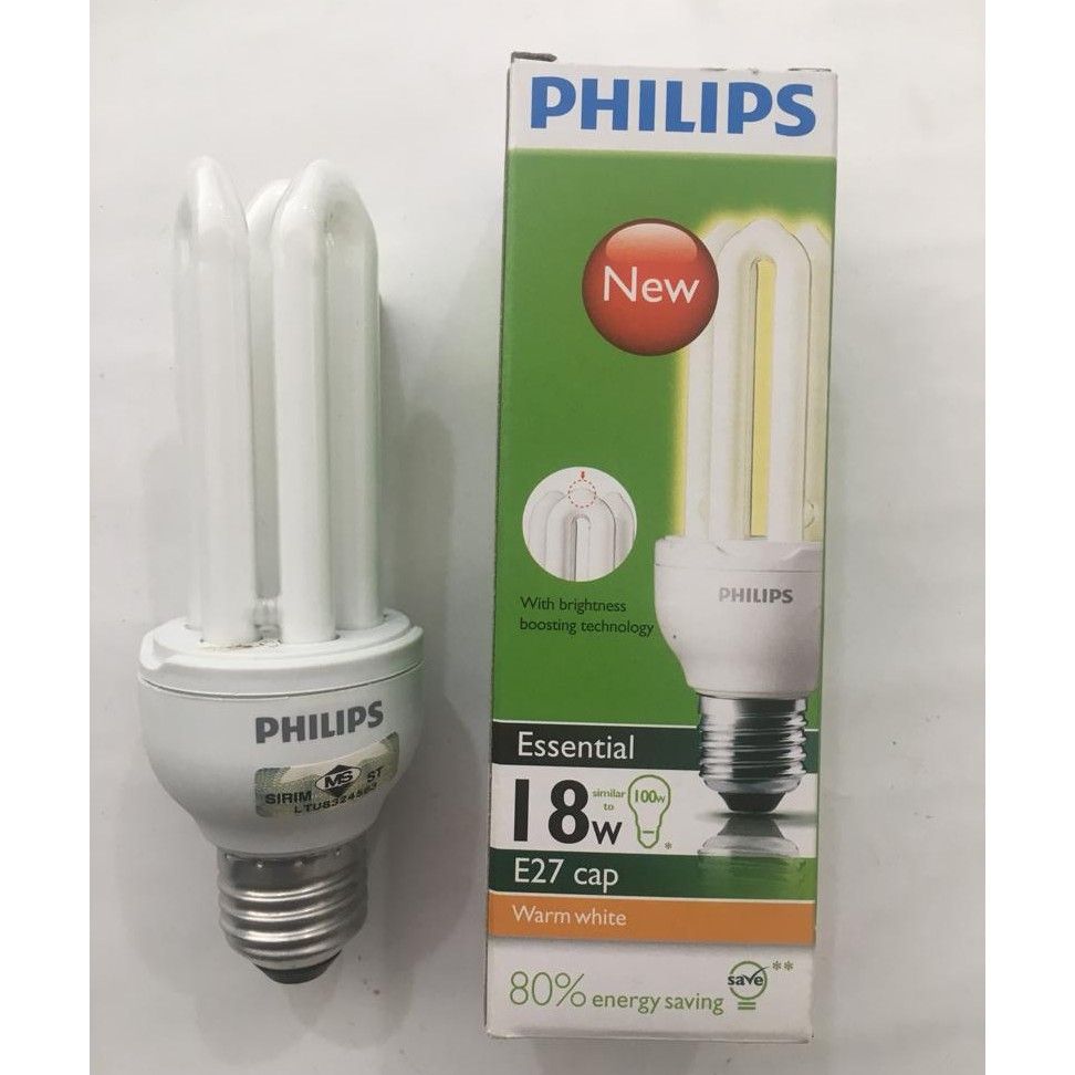 PHILIPS 18W Light Bulb (E27) Warm White
