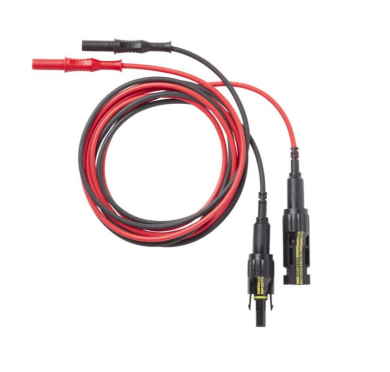 Fluke PSOLR PVLEAD1 Pvlead1,mc4 To 4mm Test Lead Set, Black/red