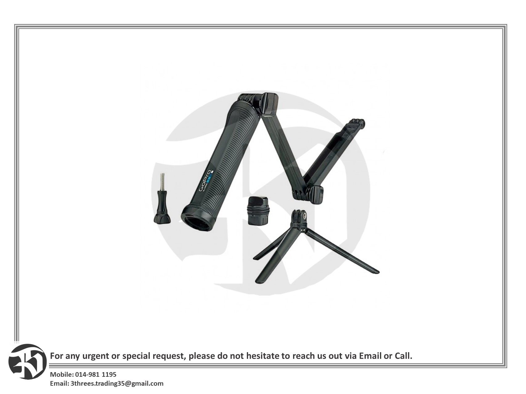 GoPro 3 Way Grip Arm Tripod