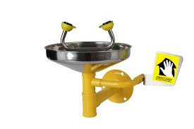 Wall Mounted Eyewash - Stainless Steel