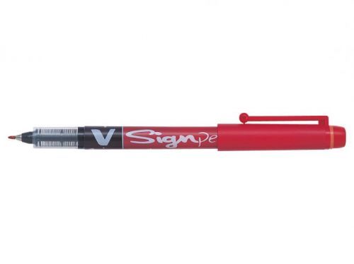 Pilot V Sign Pen Red