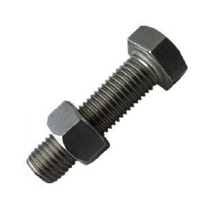 BOLT with NUT HEXAGON HEAD ; M18 X 50 mm