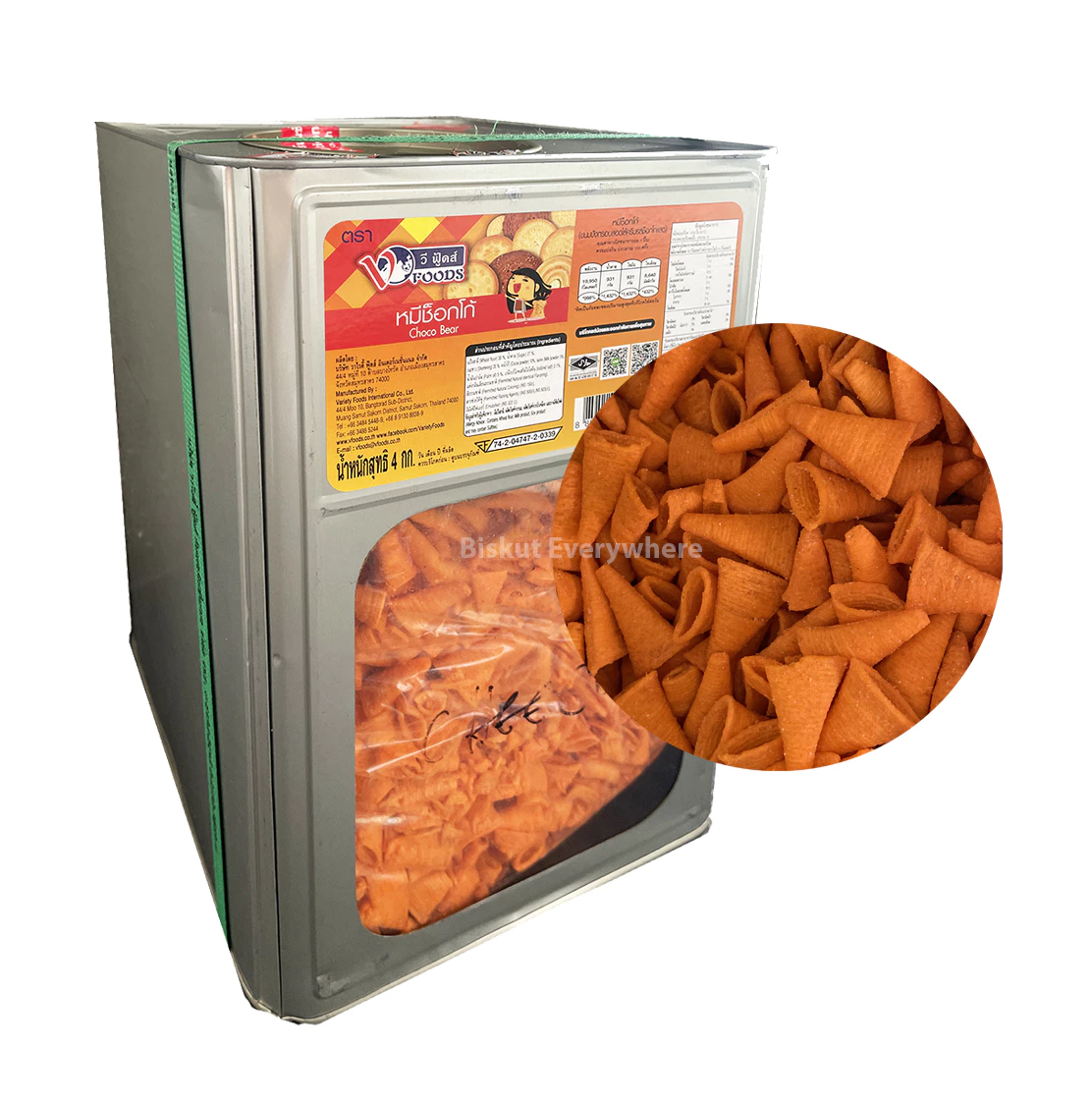 Tin Biskut Angry Bite Cheese 3kg