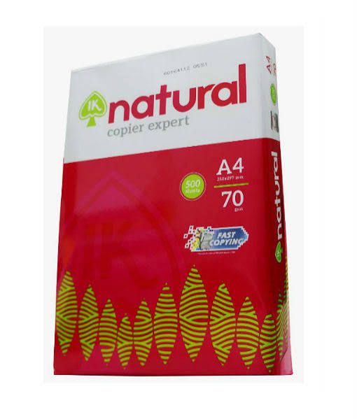 A4 PAPER IK NATURAL 70 GM (500'S)