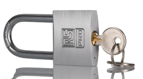 RS PRO Key Aluminium, Stainless Steel Padlock, Keyed Alike, 6mm Shackle, 40mm Body