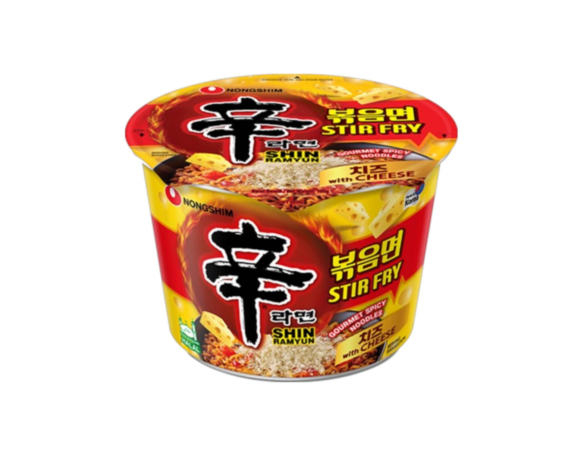 Nongshim Stir Fry Cheese Ramyun Bowl 105G X 12