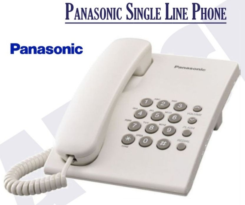 Panasonic single line phone KX TS500ML, white colour