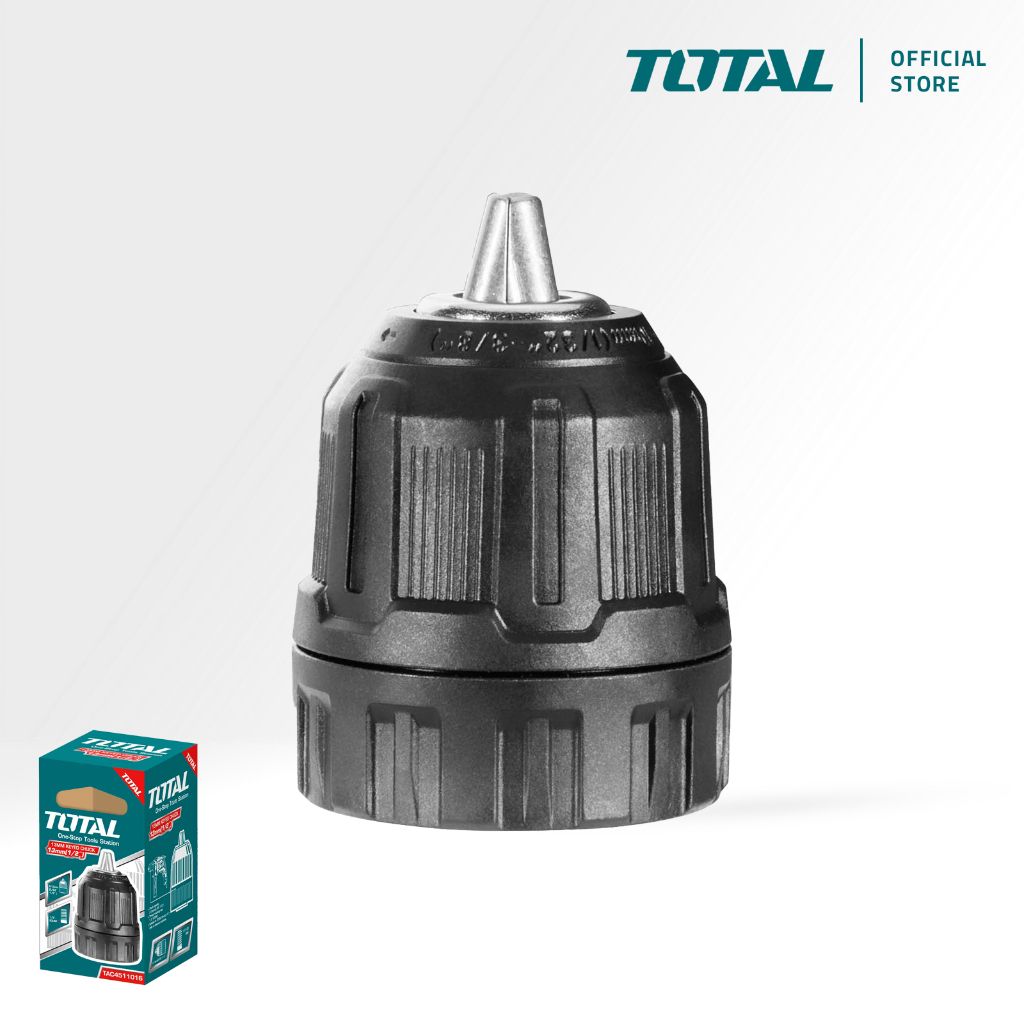TOTAL KEYLESS CHUCK OPTIONAL LOCKING SCREW FOR CORDLESS DRILL (0.8MM-10MM/1/32"-3/8") TAC451016