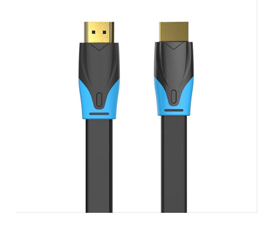 Vention Flat HDMI Cable 4K HDR HDMI 2.0 Gold Plated Cable 240Hz on 1080p [2m]