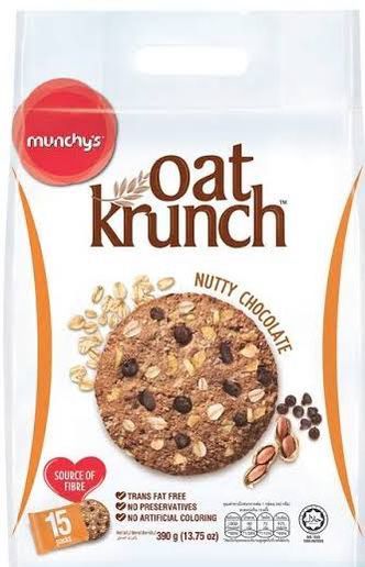 Munchy's Oat krunch Oat Crackers Nutty Chocolate 390g
