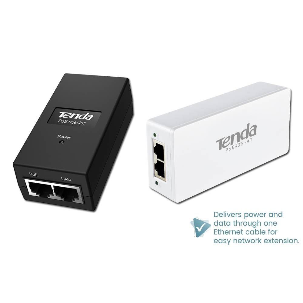 TENDA POE15F 10/100MBPS POE30G-AT GIGABIT RJ45 POE INJECTOR