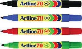 Artline 70 (Permanent marker) - Black