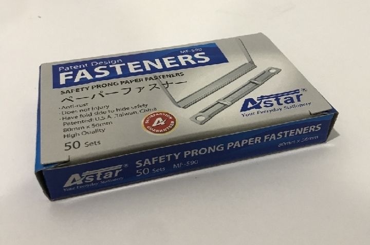 Steel Paper Fasterner Clip -50 pcs/ Bxs