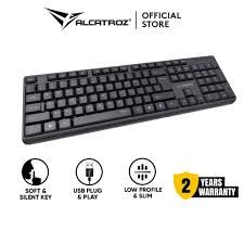 Alcatroz KB1000 Silent Multimedia USB Wired