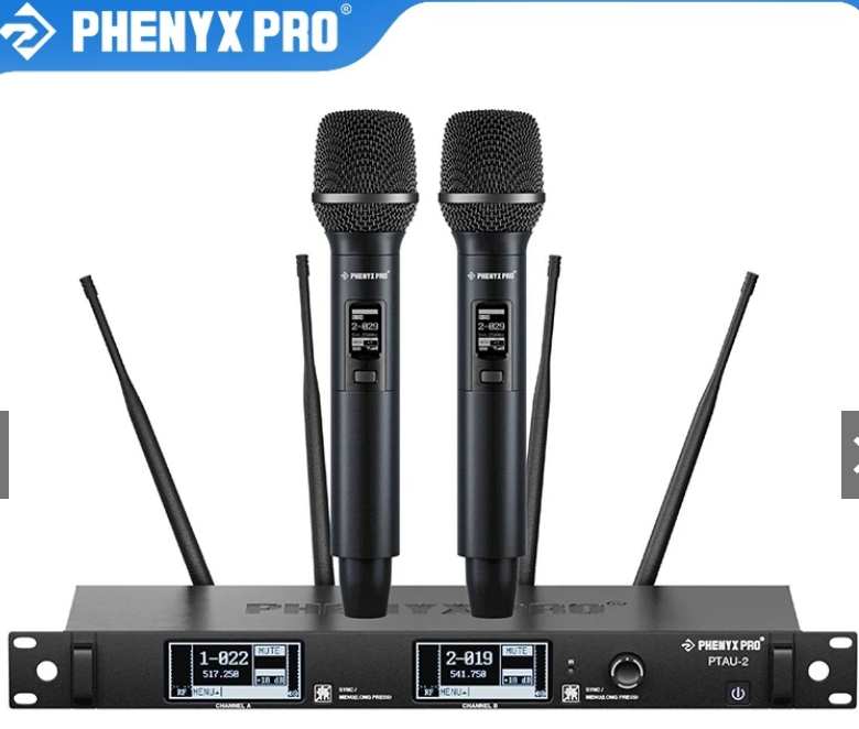 Phenyx Pro PTAU-2 True Diversity 2-Channel Wireless Microphone