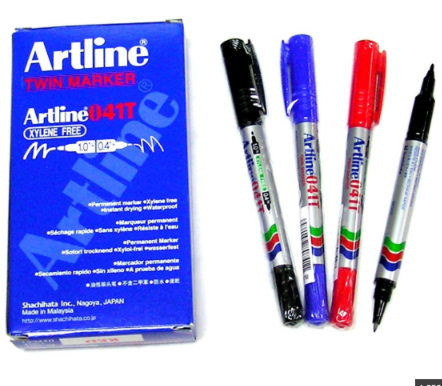 Artline EK-041T Twin Marker Pen 2pcs EK-041T Red 2pcs MRP-AL-041-KK