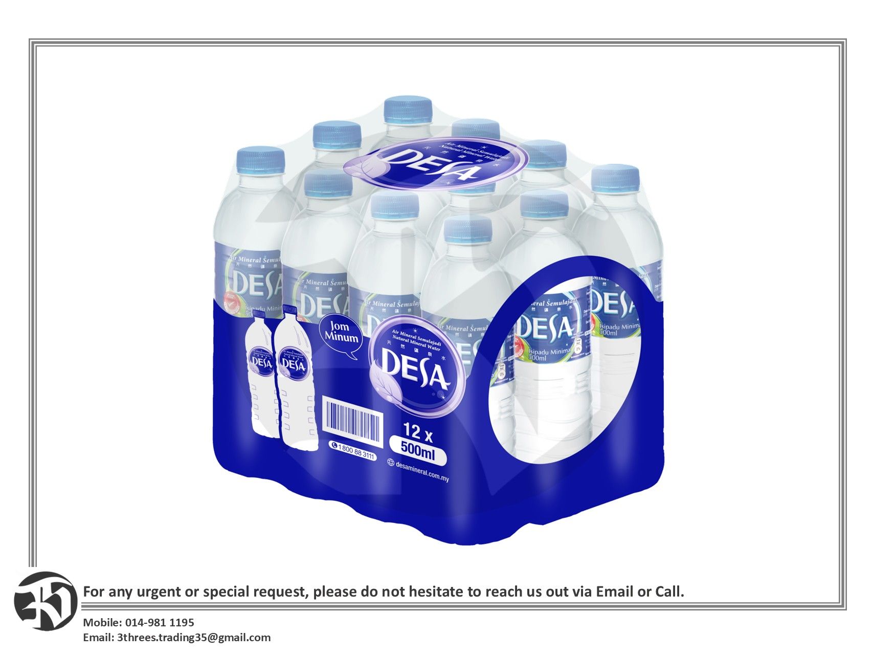 DESA Mineral Water 500ml (12btl/ctn)