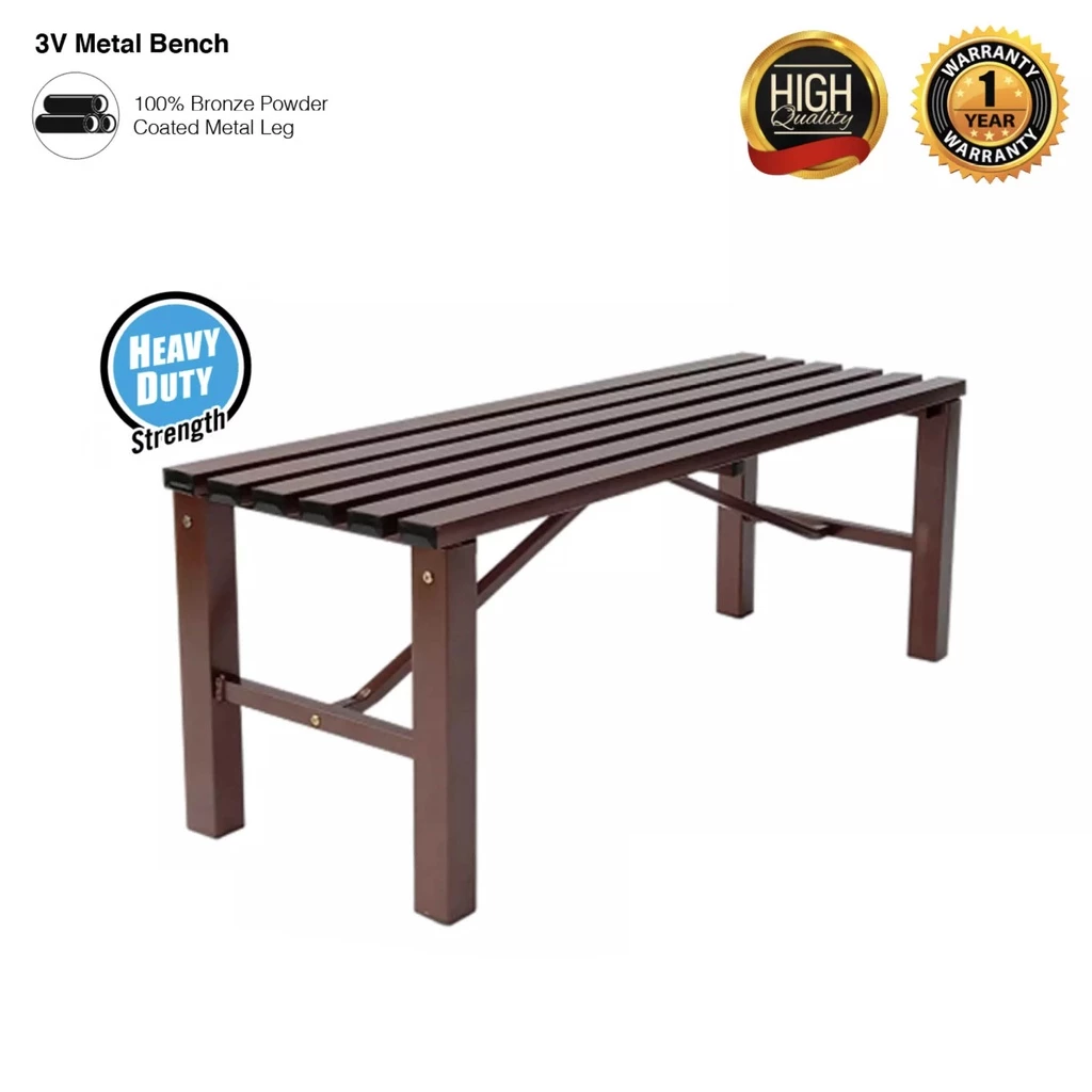 3V Metal Long Bench Heavy Duty