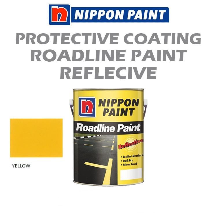 NIPPON HIGH PERFORMANCE PROTECTIVE COATING - REFLECTIVE ROADLINE PAINT - YELLOW