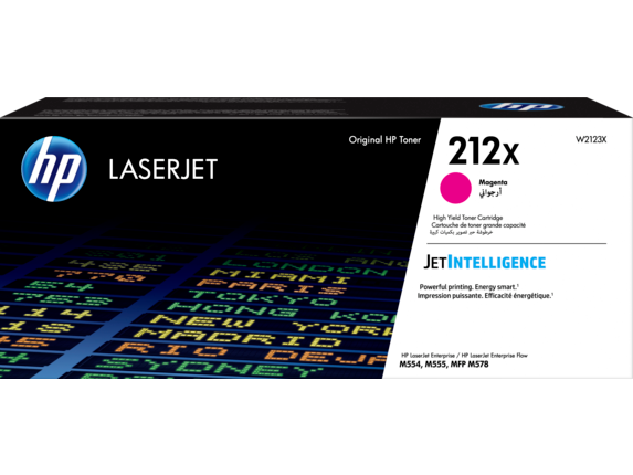 HP 212X High Yield Magenta Original LaserJet Toner Cartridge - 10,000 Page yield - W2123X
