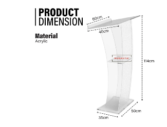 Rostrum without LED (3 Unit)