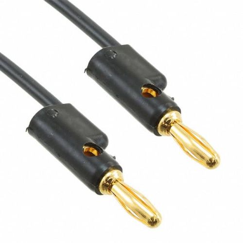 Fluke PATCH 2948-48-0 Banana Plug Patch Cord, Gold (black)