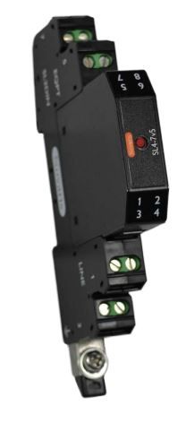 Signal Surge Protector 7.5VDC, 500mA, 20kA, Indicator, 2 Pairs c/w Base SL4-7v5
